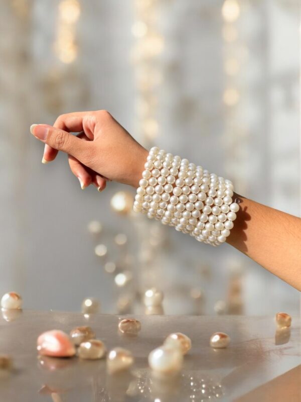 Dazzling Pearl Bangles - Image 2